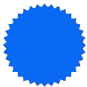 BrustRoundLessSharp400BLUE